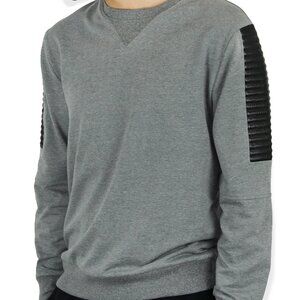 French Terry Stylish Moto Top